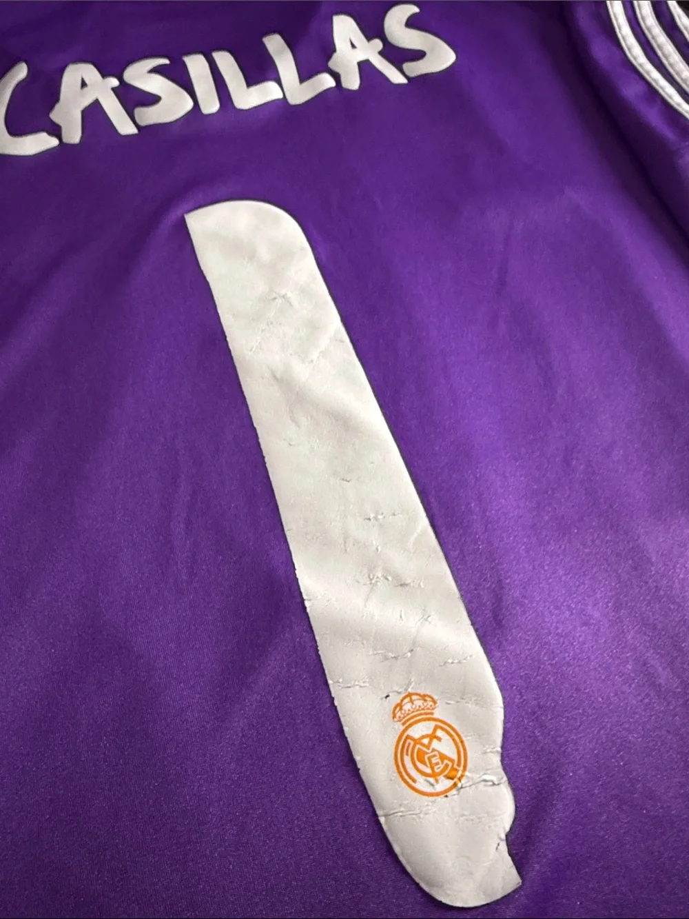 VINTAGE Real Madrid #1 Iker Casillas 2013-14 Adidas La Liga Goalie Jersey